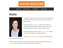 Tablet Screenshot of heatherberesford.com